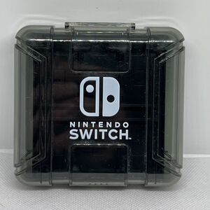 Nintendo Switch Deluxe Games Case 24 Game Storage Plastic Clear Gray
